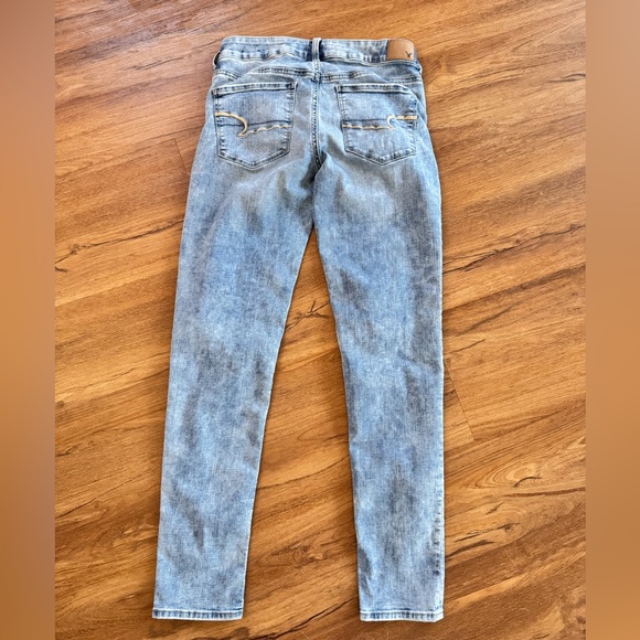 American Eagle Outfitters Light Blue Skinny Jeans Size 6 L - Picture 5 of 12